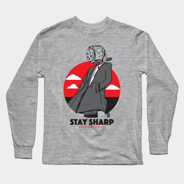 Stay Sharp Long Sleeve T-Shirt by Thomcat23